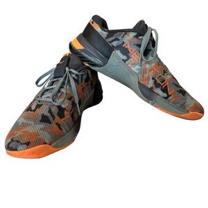 Nike Metcon 8 AMP Smoky Camo Mica Green Ash Grey Orange Black DV9019-300 Mens 9